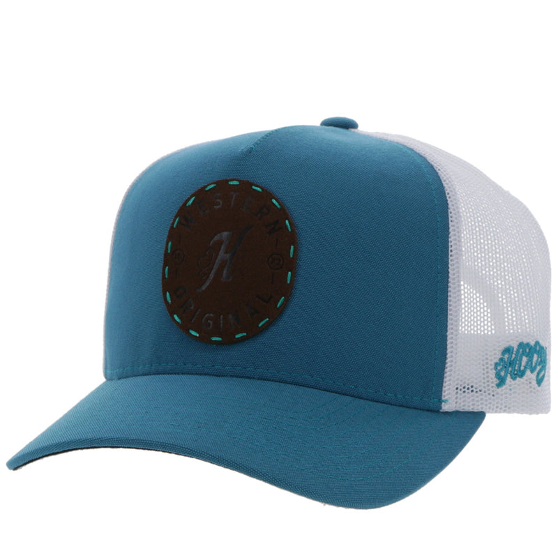 "Spur" Teal/White Hat