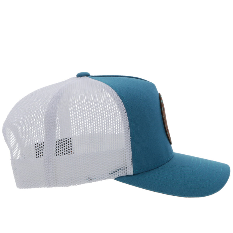 "Spur" Teal/White Hat