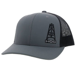 "HOG" Grey/Black Hat