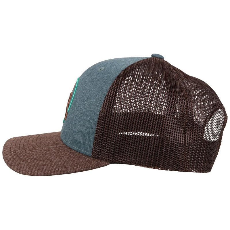 "Strap" Blue/Brown Hat