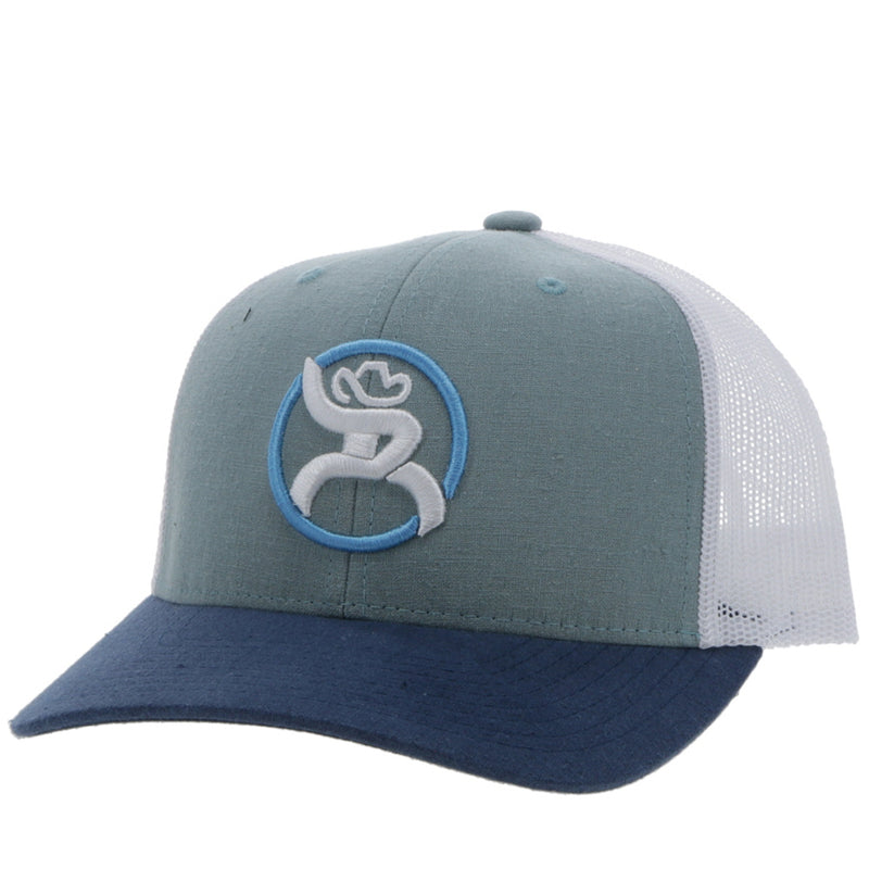 Youth Hat "Strap" Roughy Light Blue/White