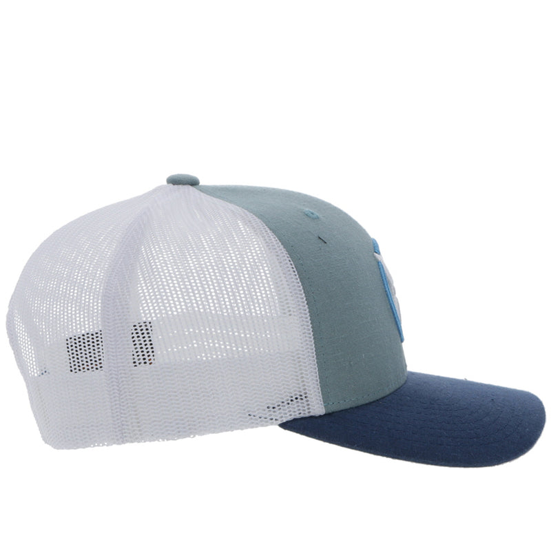 Youth Hat "Strap" Roughy Light Blue/White