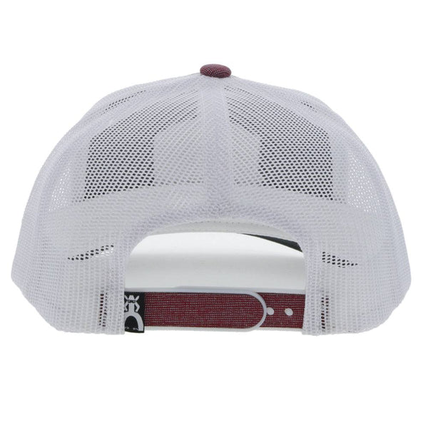 Youth "Punchy" Maroon/White Hat