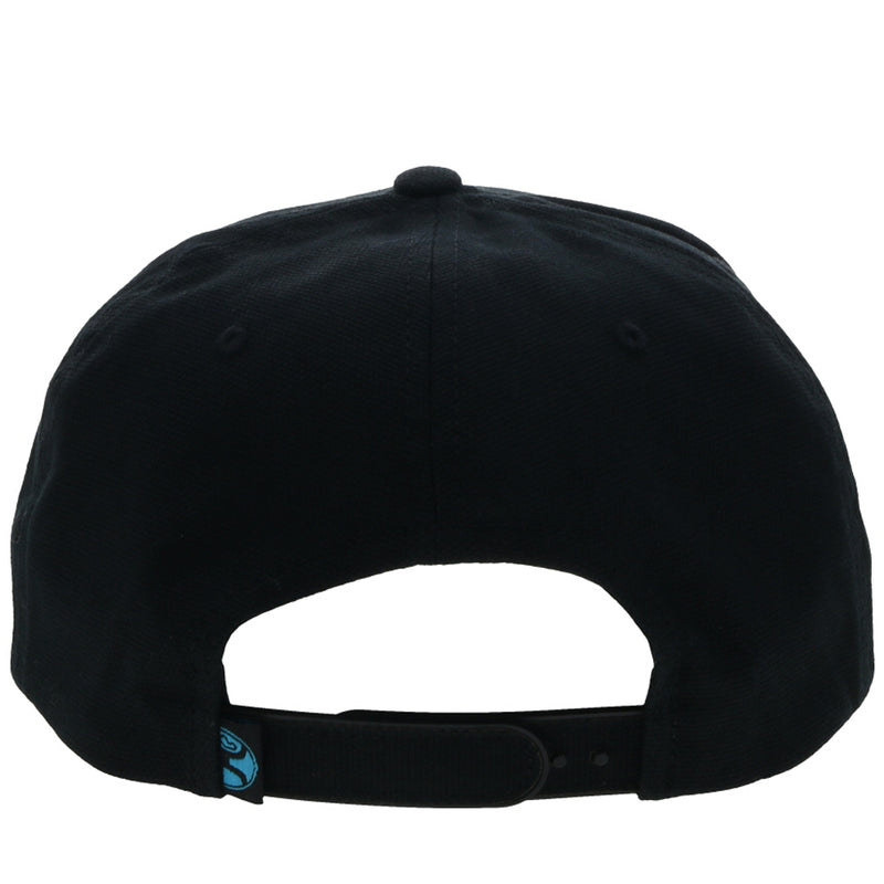 "Habitat" Black w/orange & blue stitching Hat