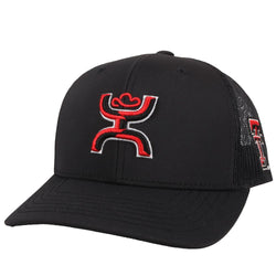 Youth Texas Tech black hat with red and black logos