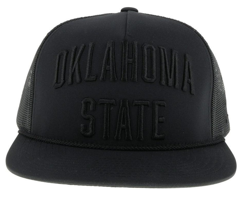 "Oklahoma State" Hat, Black/Black