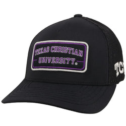 Black Texas Christian University Hat | Hooey Patch) Hats (Purple