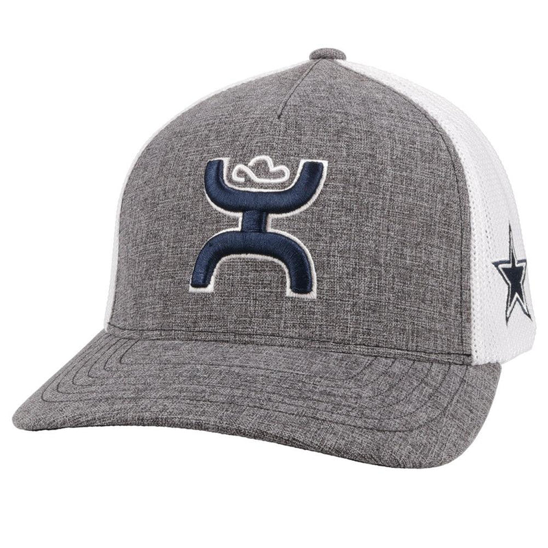 Hooey Dallas Cowboys Flexfit Grey/White Hat