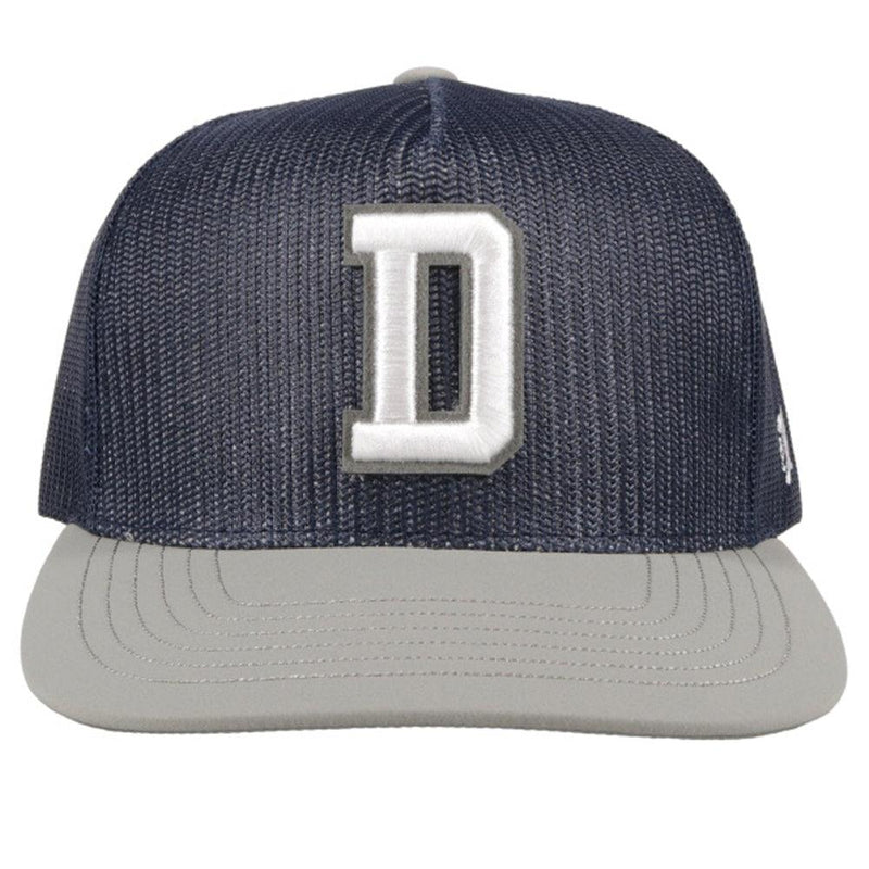 "Dallas Cowboys" Navy Hat w/ D Logo (White)