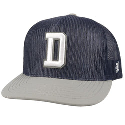 "Dallas Cowboys" Navy Hat w/ D Logo (White)