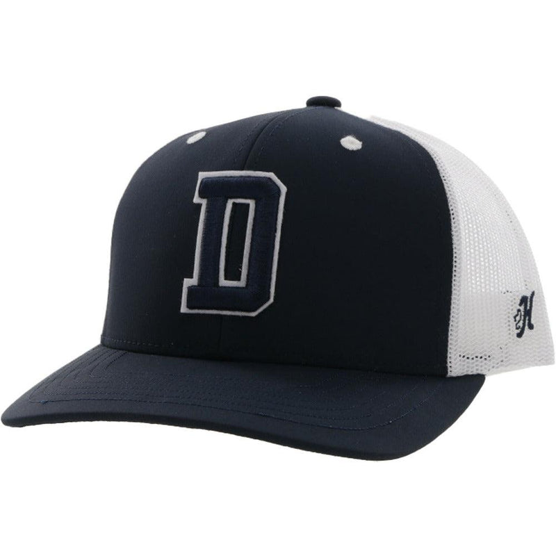 "Dallas Cowboys" Hat Navy/White Trucker w/ D Logo(Navy /White)