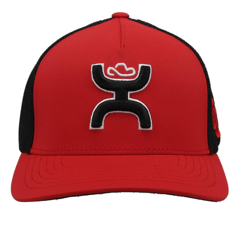 University of Utah Hat Red/Black w/Hooey Logo (Black/White)