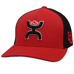 University of Utah Hat Red/Black w/Hooey Logo (Black/White)