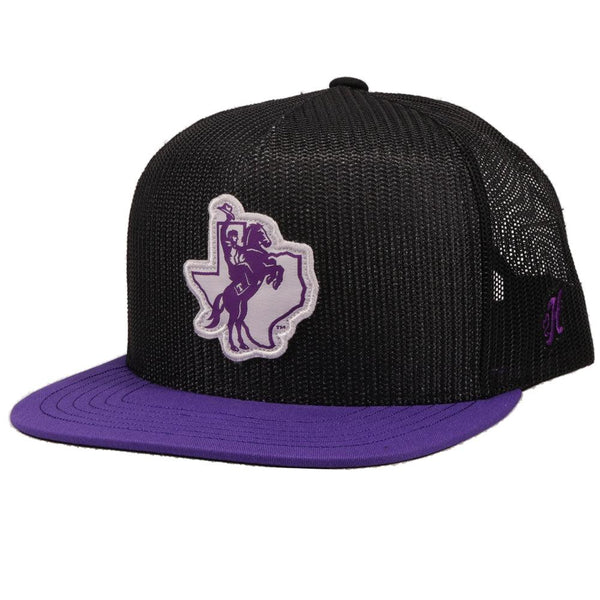 Tarleton State University Hat Black w/Tarleton Logo(Purple/White)