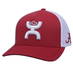 University of Alabama Hat White Flexfit w/Hooey Logo (White)