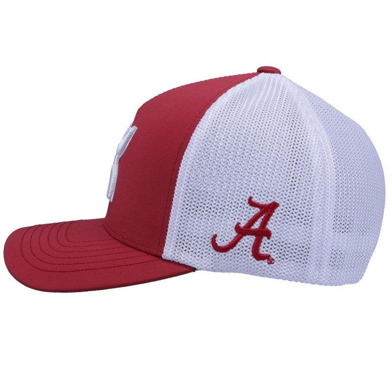 University of Alabama Hat White Flexfit w/Hooey Logo (White)