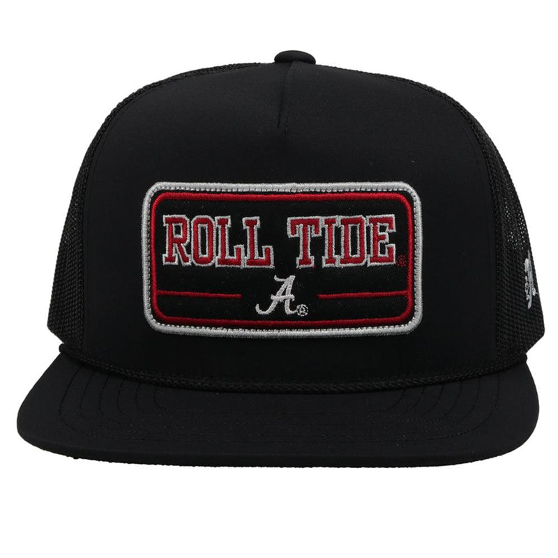 University of Alabama Hat Black w/Rectangle Patch (Black/Crimson)