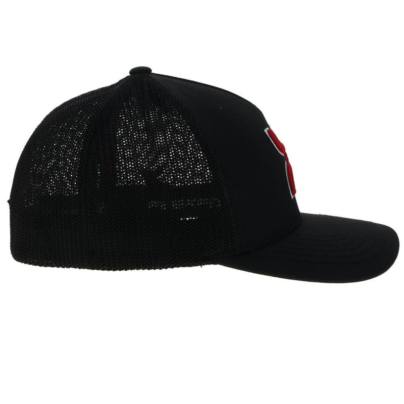 "University Of Alabama" Flexfit Hat Black w/Crimson & White Hooey Logo