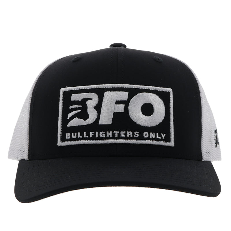 "BFO" Black/White Hat w/Black/White Patch