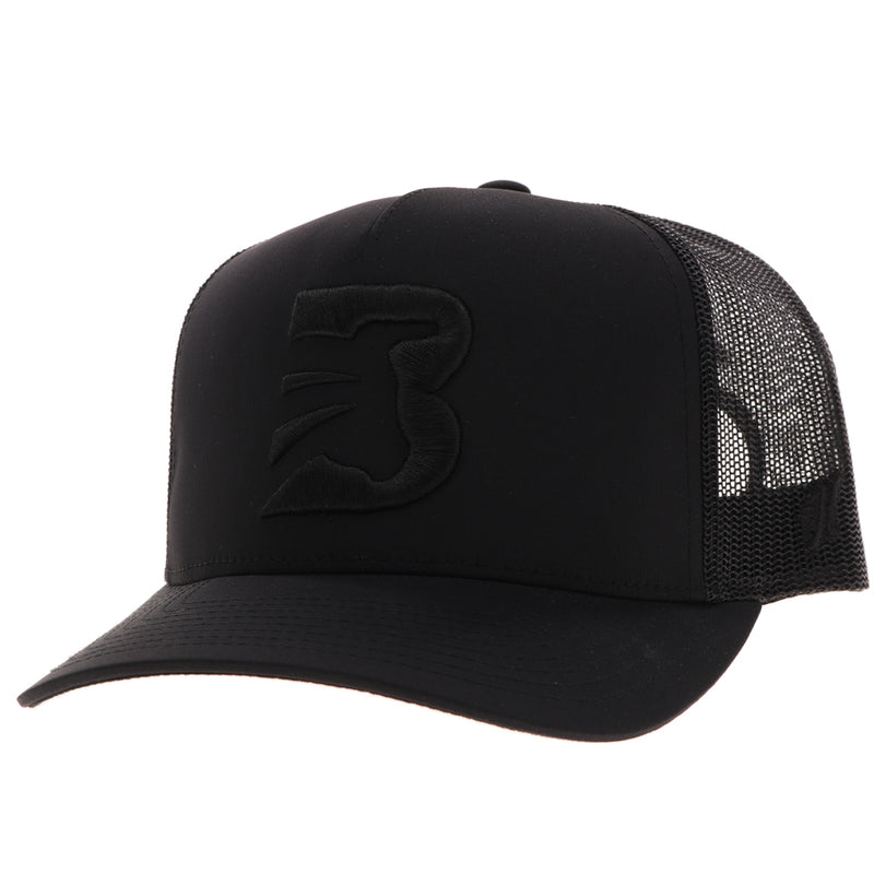 black on black BFO hat with black B logo