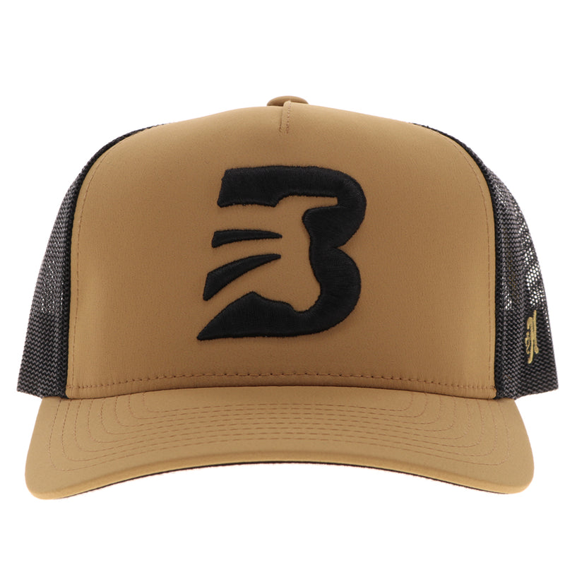 "BFO" Tan/Black Hat w/Black "B" Logo