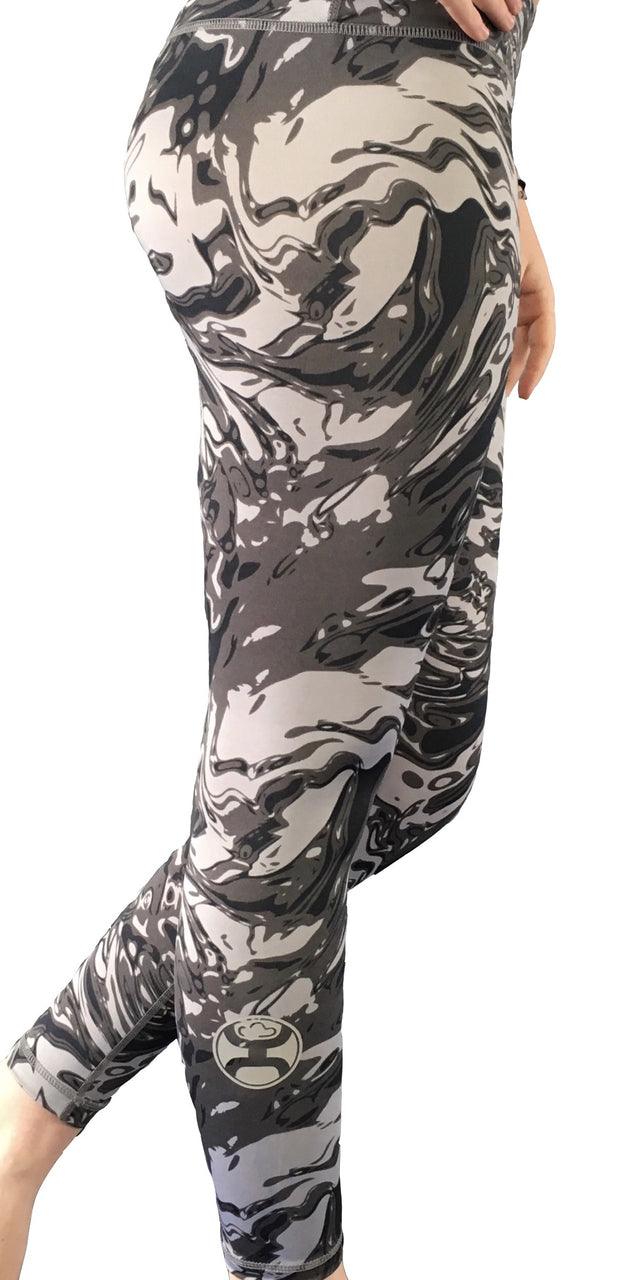 Hooey Yoga Pants Full Length - Grey Galaxy