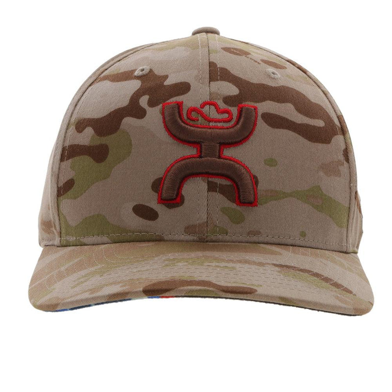 front of the brown camo Chris Kyle hat