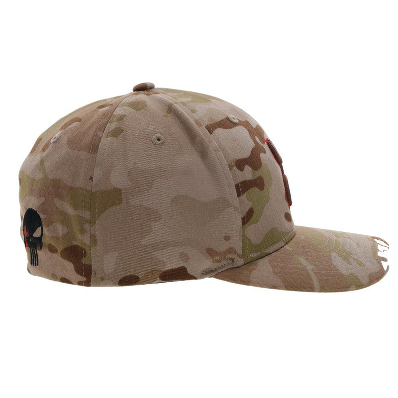 right side of the brown camo Chris Kyle hat