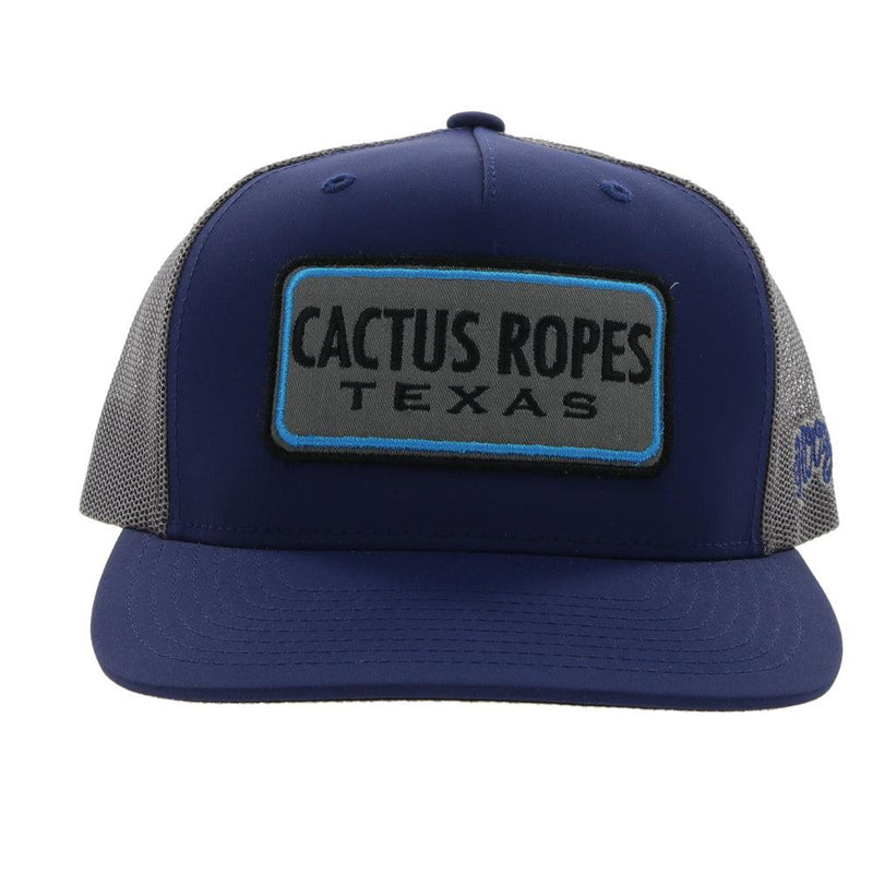 Front of the Navy and grey "Cactus Ropes" hat