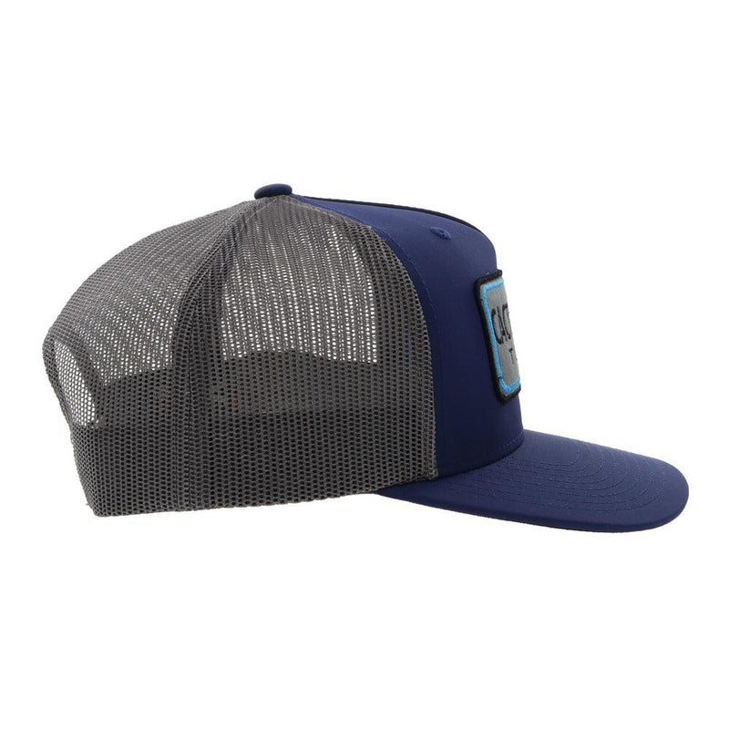 Right side of the Navy and grey "Cactus Ropes" hat