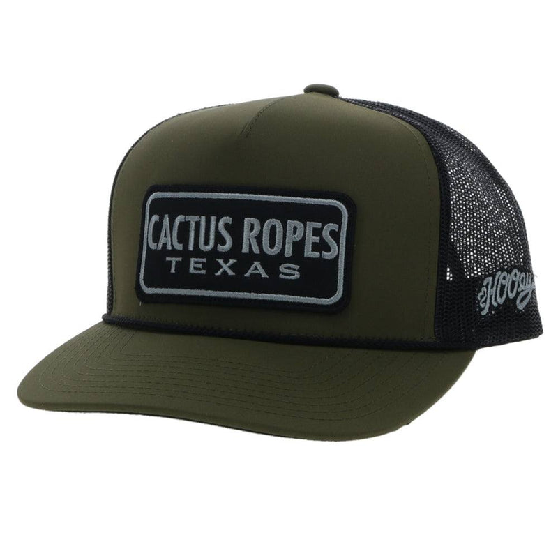 "CR087" Cactus Ropes Olive/Black Hat