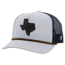 Dallas Cowboys White and blue hat with brown Texas logo