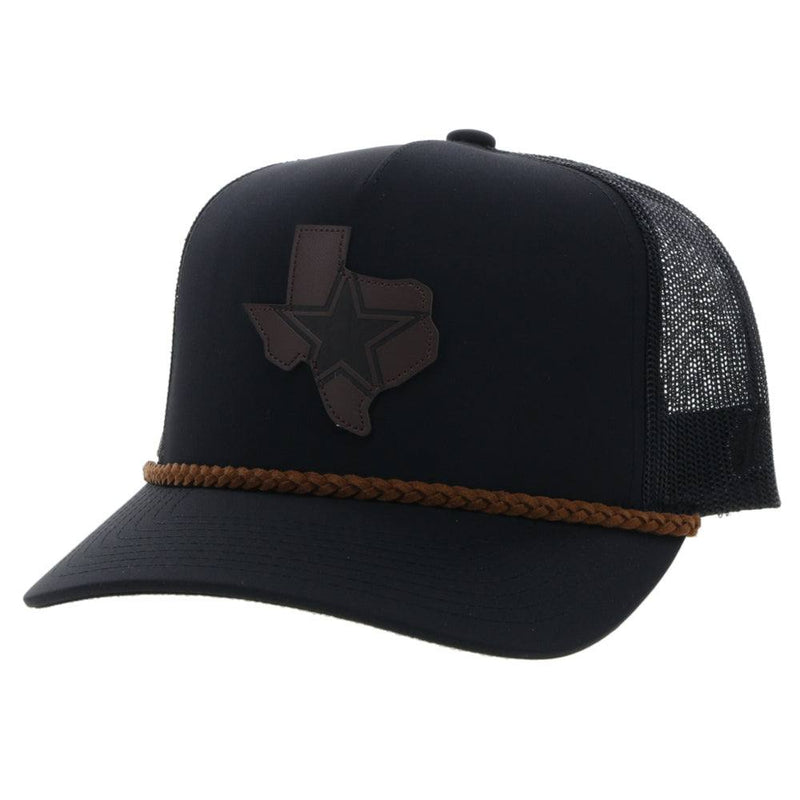 "Dallas Cowboys" Black Hat w/ Brown Texas Logo