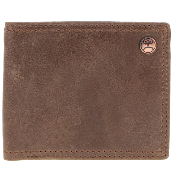 "Hooey Classic" Smooth Brown Bifold Wallet