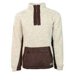 "Hooey Fleece Pullover" Tan w/Brown Detailing