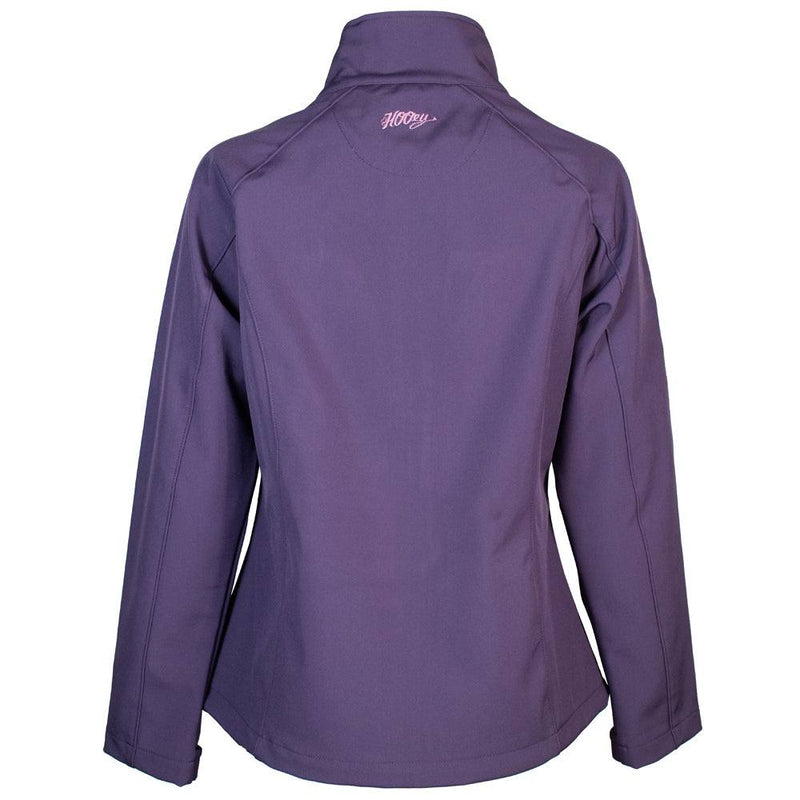 "Ladies Softshell Jacket" Purple w/Multi Color Aztec Lining