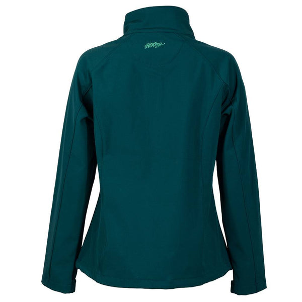 Youth "Girls Soft Shell Jacket" Teal w/Multi Color Pattern Lining