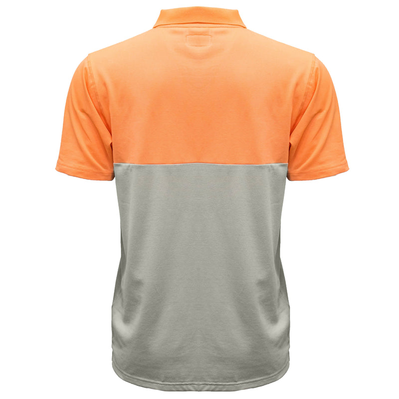 "The Maverick" Orange/Grey Crew Neck Shirt