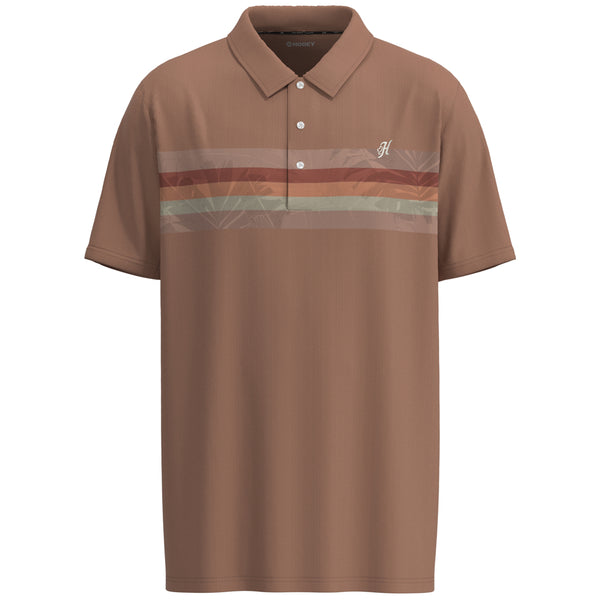 "The Weekender" Clay w/Multi Color Stripes Polo