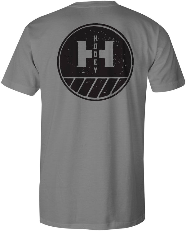 "Windrow" Grey w/Black Circle Logo T-shirt