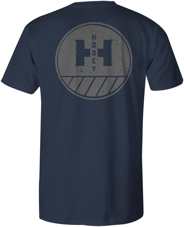 "Windrow" Navy w/Grey Circle Logo T-shirt