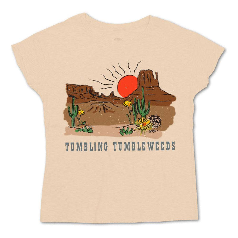 "Tumbling Tumbleweeds" Cream Tee