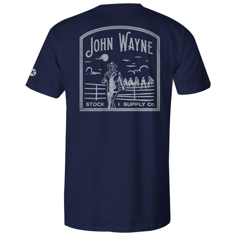 John Wayne navy tee with white artwork