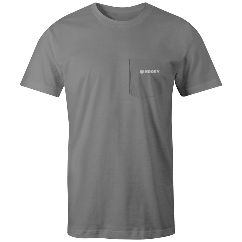 front of the liberty roper grey tee with white logo