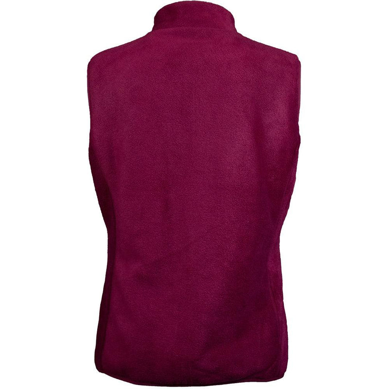 "Hooey Ladies Reversible Fleece Vest" Burgundy