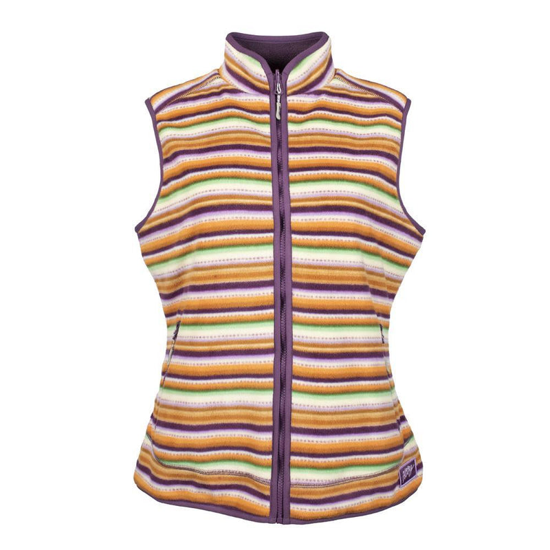 Youth Girls "Hooey Reversible Fleece Vest" Purple