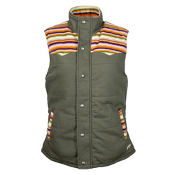 Youth Girls "Hooey Canvas Vest" Green