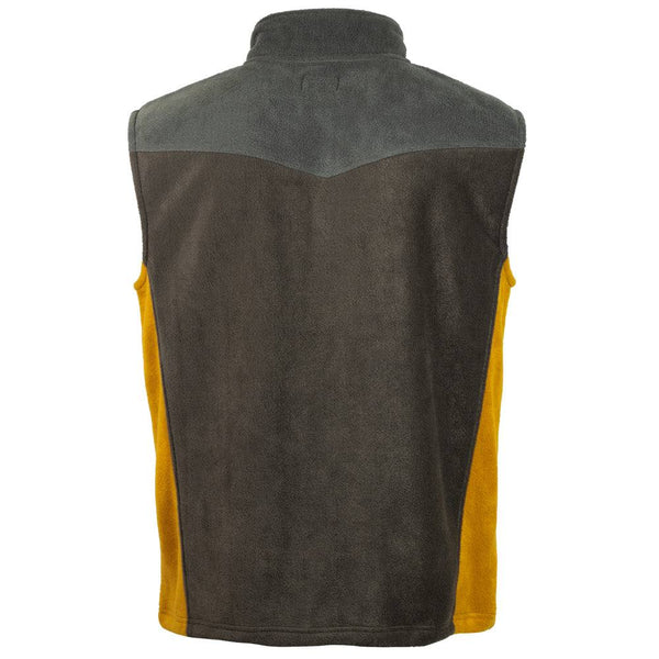 "Hooey Fleece Vest" Brown w/Mustard Accents