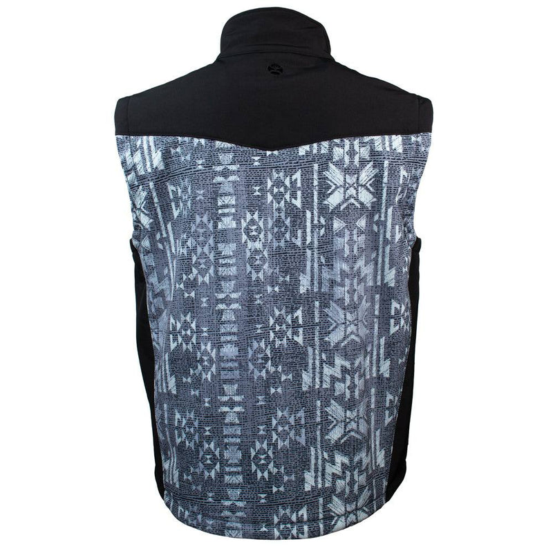 Youth "Hooey Softshell Vest" Aztec / Charcoal