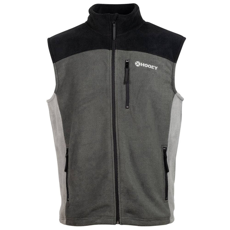 "Hooey Fleece Vest" Charcoal w/ Grey/Black Accents